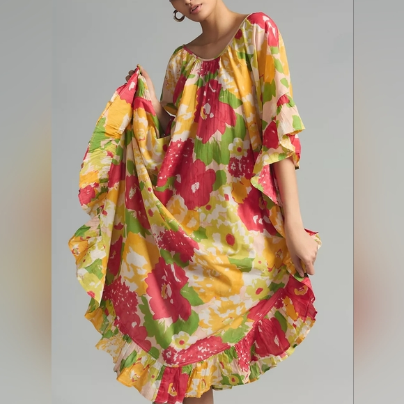 NWT ANTHRO | Maeve Floral Kaftan - Picture 3 of 3